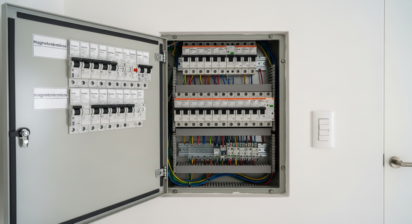Tablero eléctrico correctamente rotulado en vivienda nueva